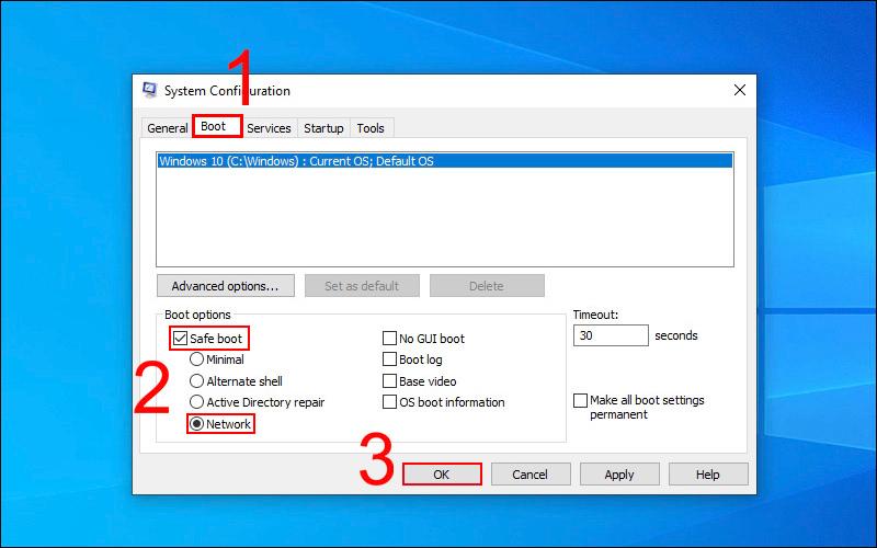Khởi động lại máy tính