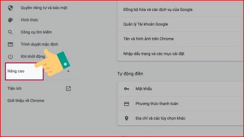 Khôi phúc cài đặt gốc của Chrome