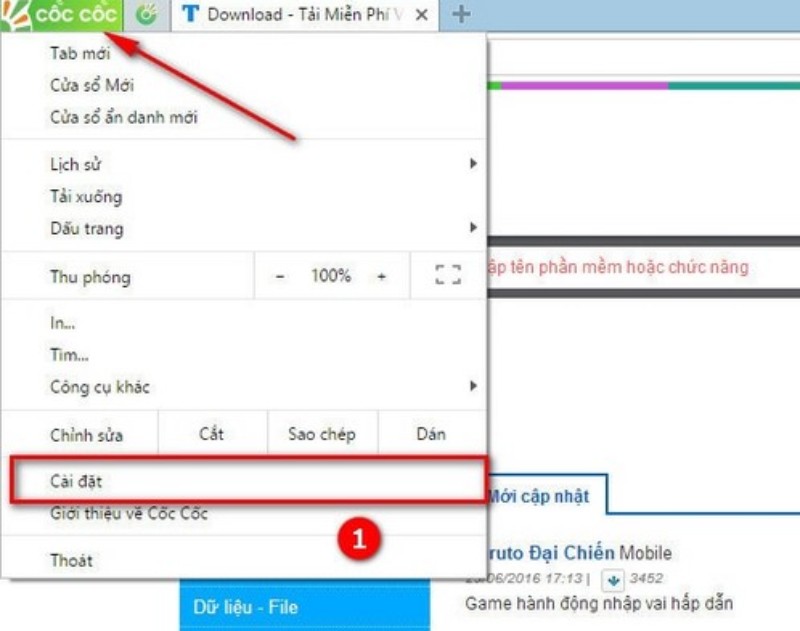 Tắt tăng tốc phần cứng trên cốc cốc