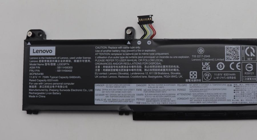 ThinkPad P16s Gen 3 Pin 68Wh