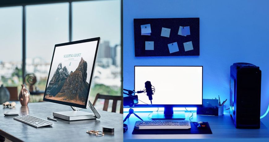 So sánh máy tính All-in-One và máy bộ